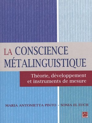 cover image of La conscience métalinguistique